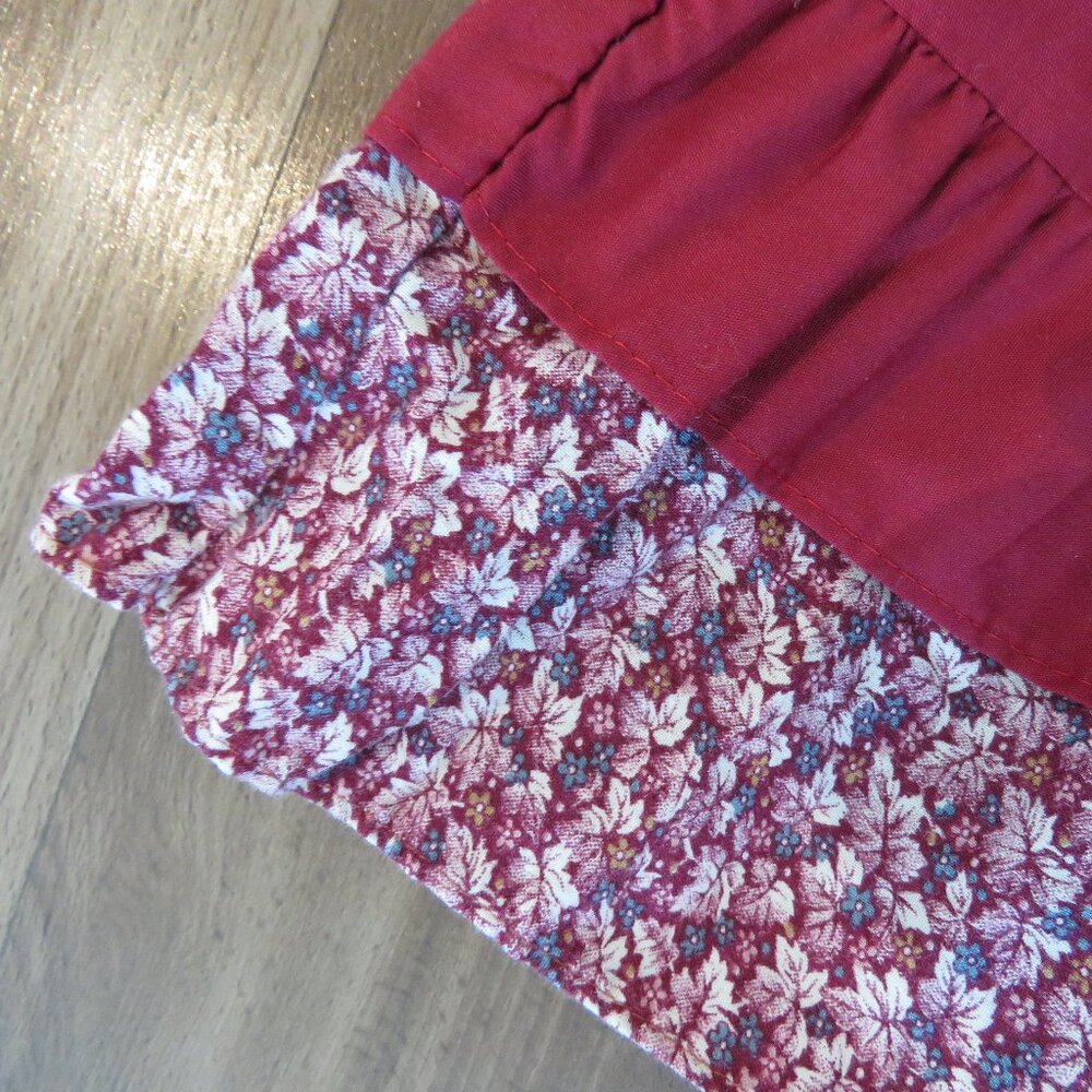 VINTAGE POLLY FLINDERS Smocked Floral Cottagecore Prairie Girl's Dress Church - Picture 5 of 13